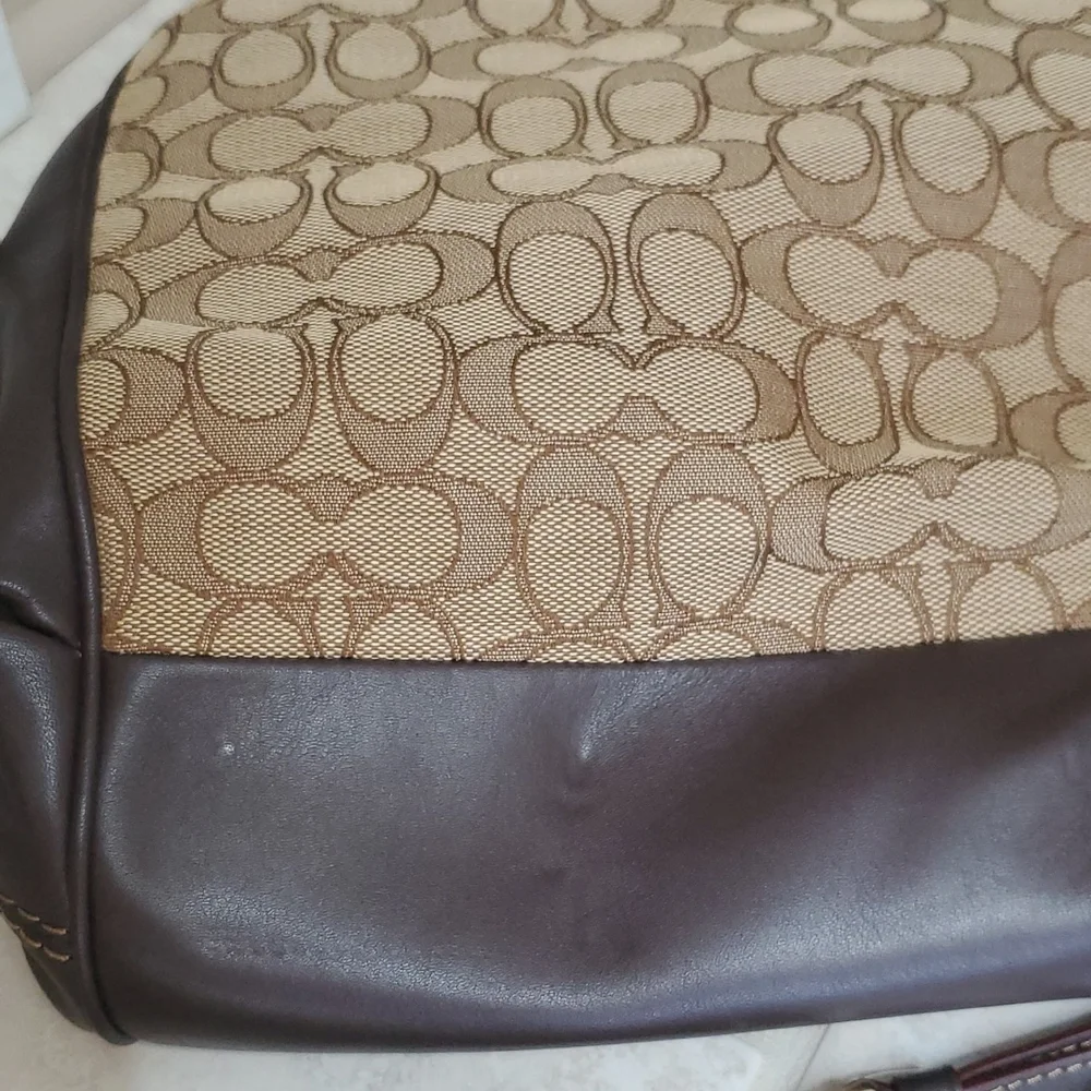 🤎🤎 COACH Lexy Signature Shoulder Bag & Matching Wristlet Wallet 🤎🤎